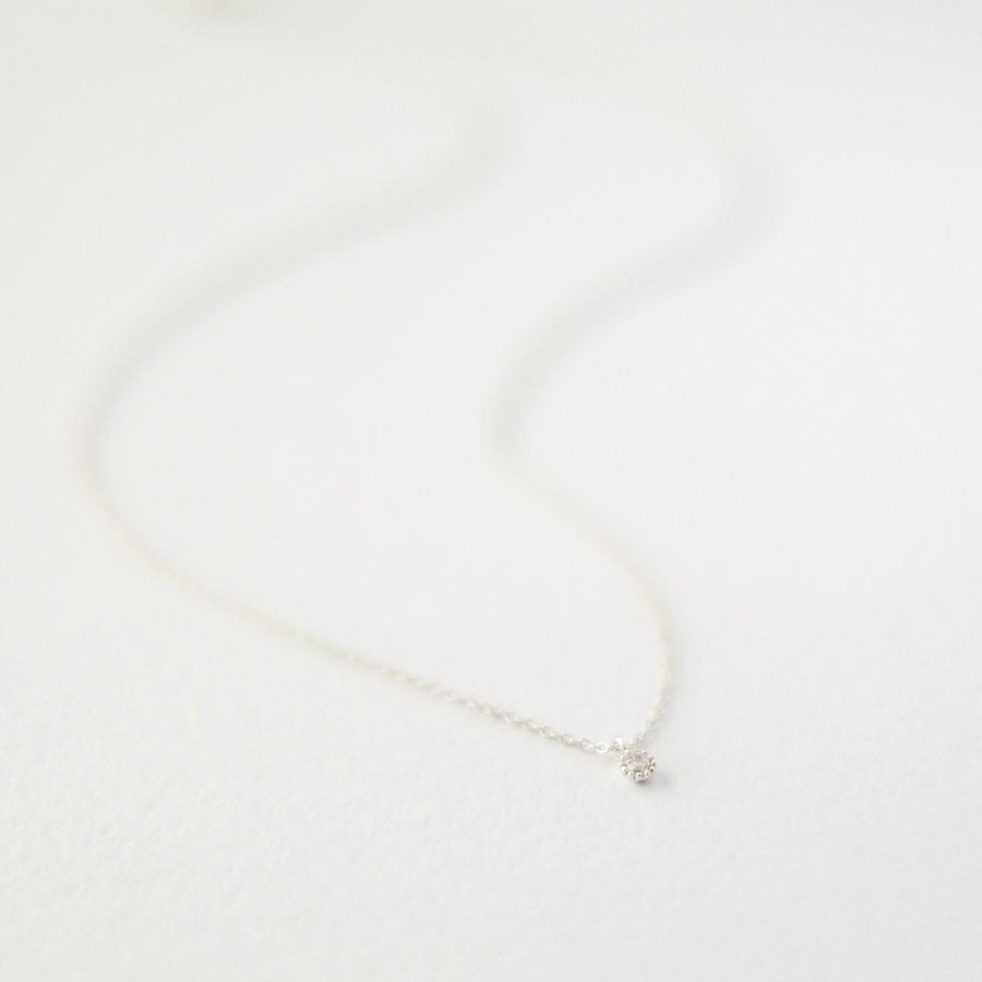 Silver Crystal Necklace