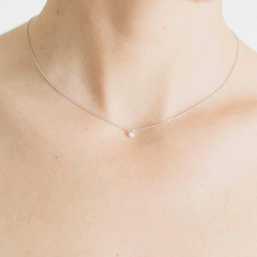 Silver Crystal Necklace