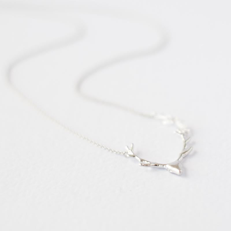 Silver Deer Necklace