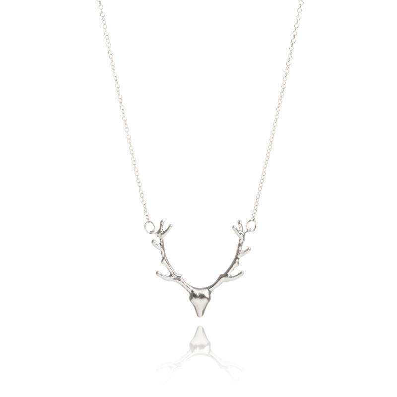 Silver Deer Necklace