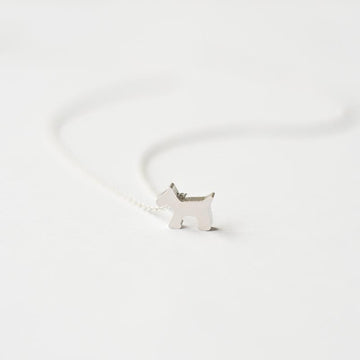Silver Dog Necklace