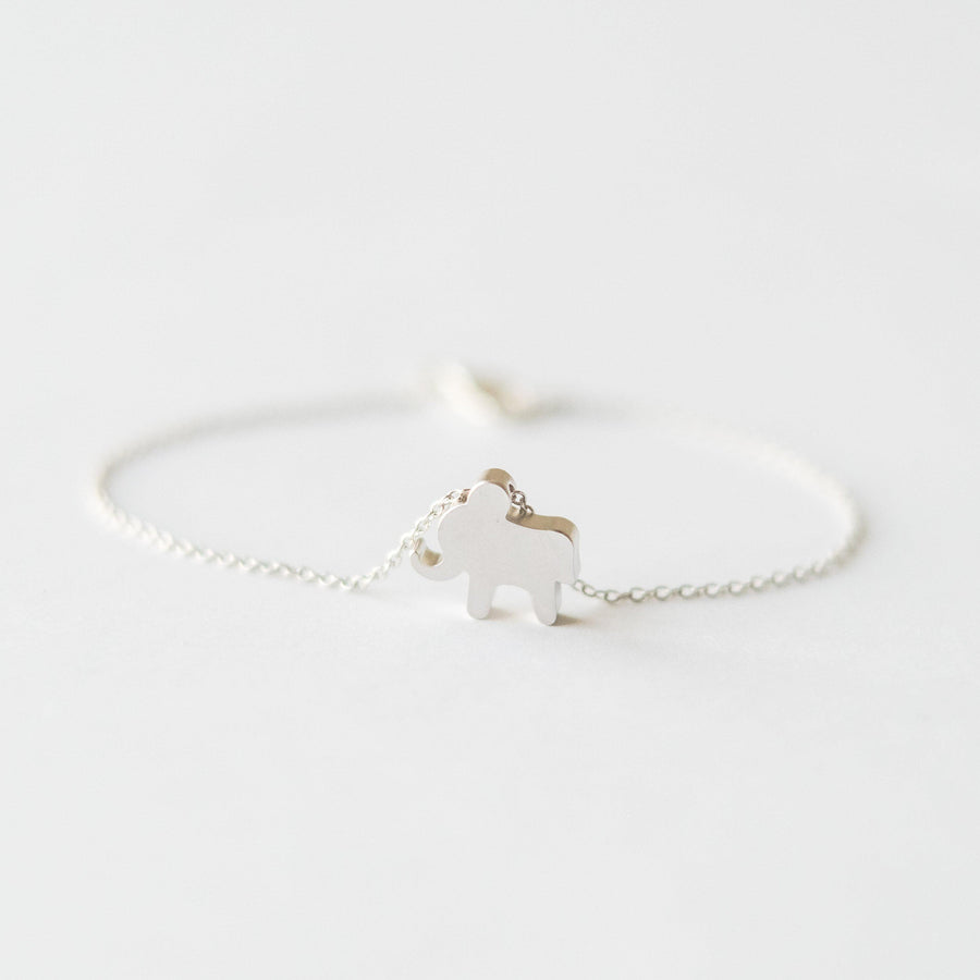 Silver Elephant Bracelet