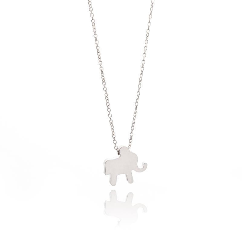 Silver Elephant Necklace