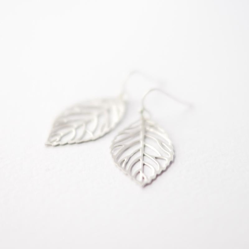 Silver Leaf Earrings