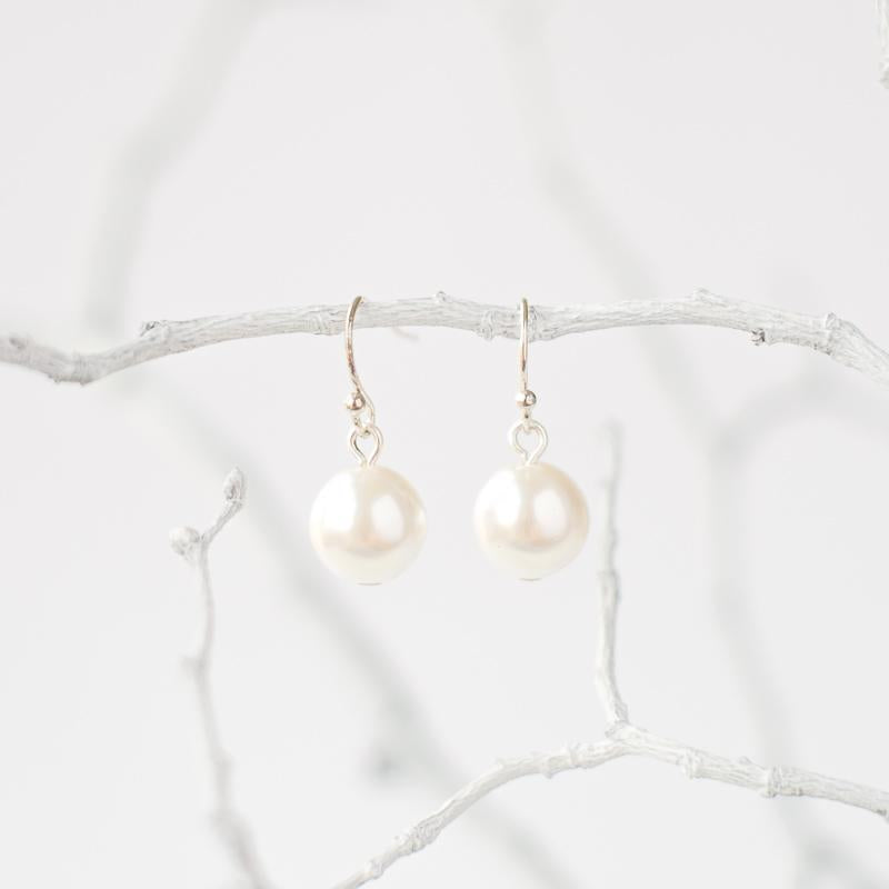 Silver Pearl Earrings