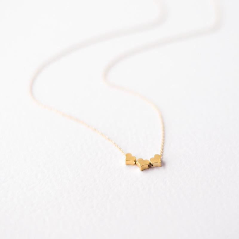 Three hearts necklace