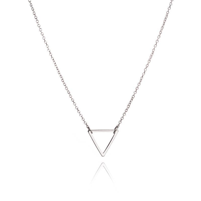 Silver Triangle Necklace