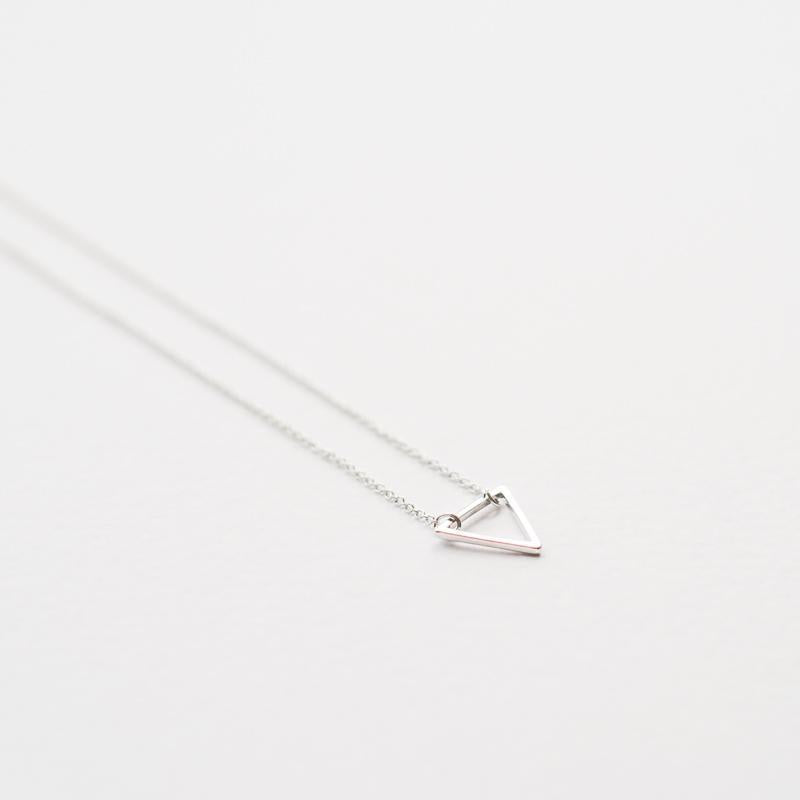 Silver Triangle Necklace